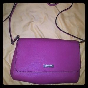 Pink Leather kate spade Clutch Purse with straps